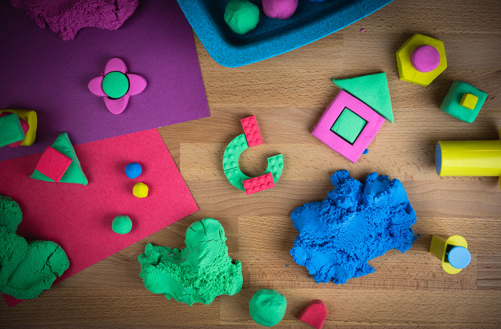 an array of playful creations made from Mad Mattr